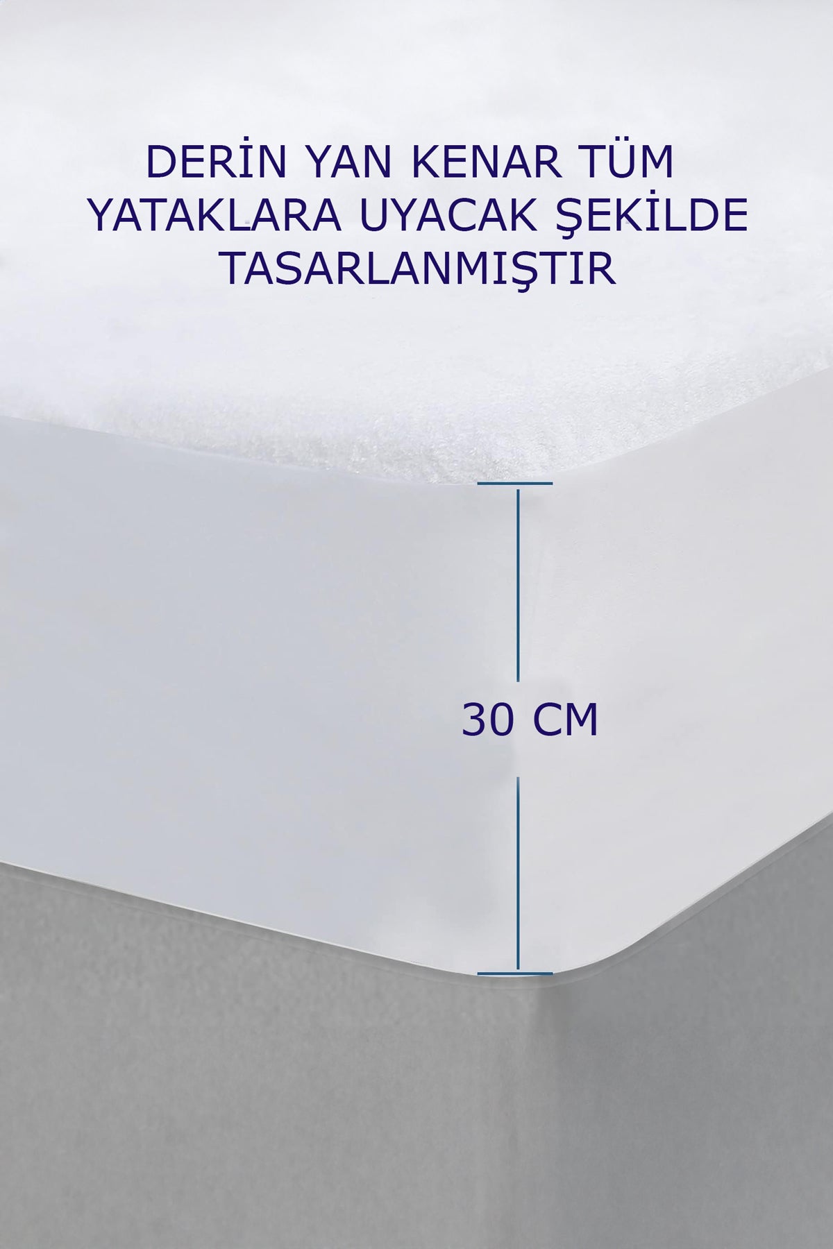 %100 pamuk sıvı geçirmez fitted yatak alezi"