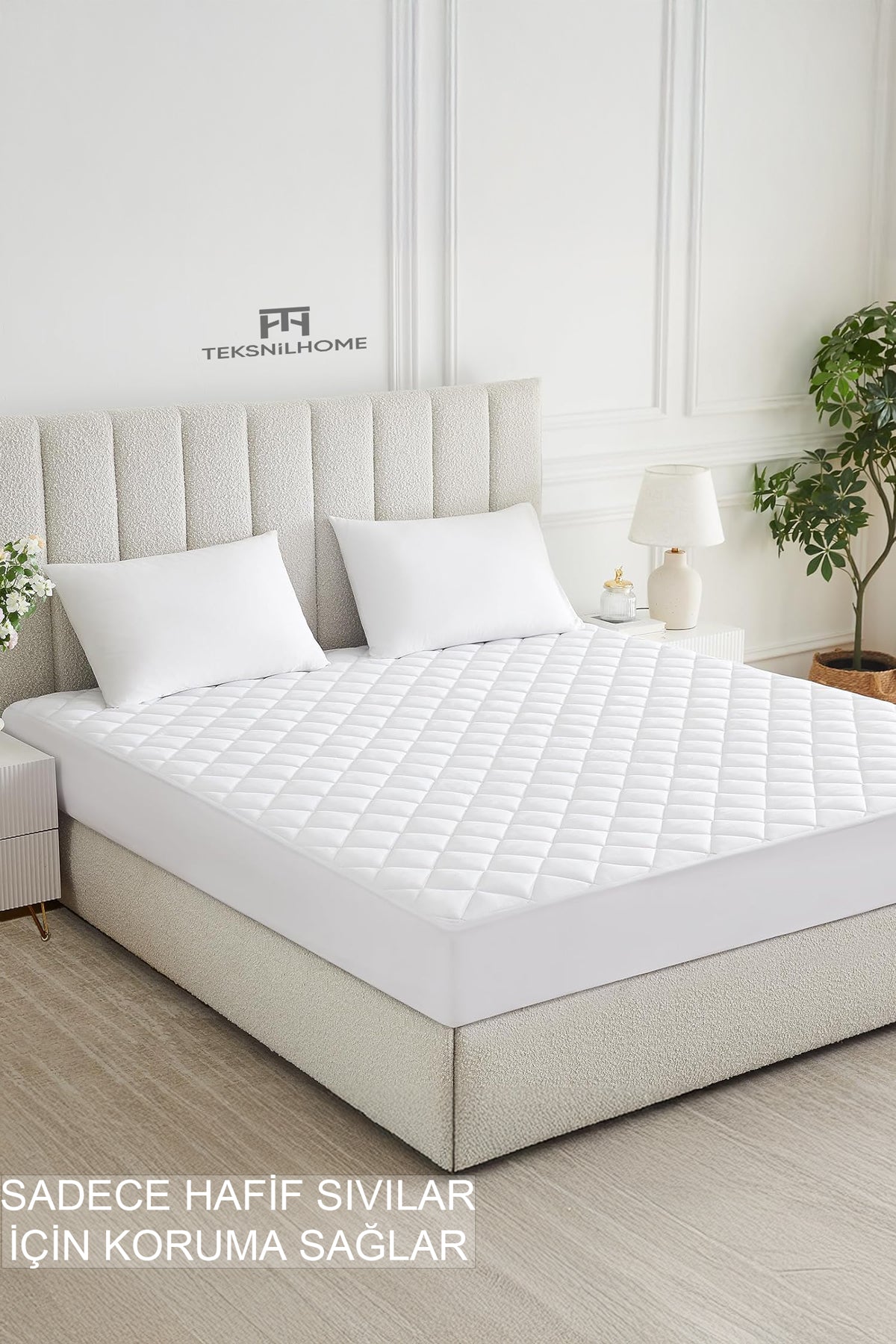 %100 Mikrofiber Kapitone Yatak Koruyucu Alez Full Kenar Çarşaf Fitted Tek, Çift, Battal ve Bebek Ebatlar