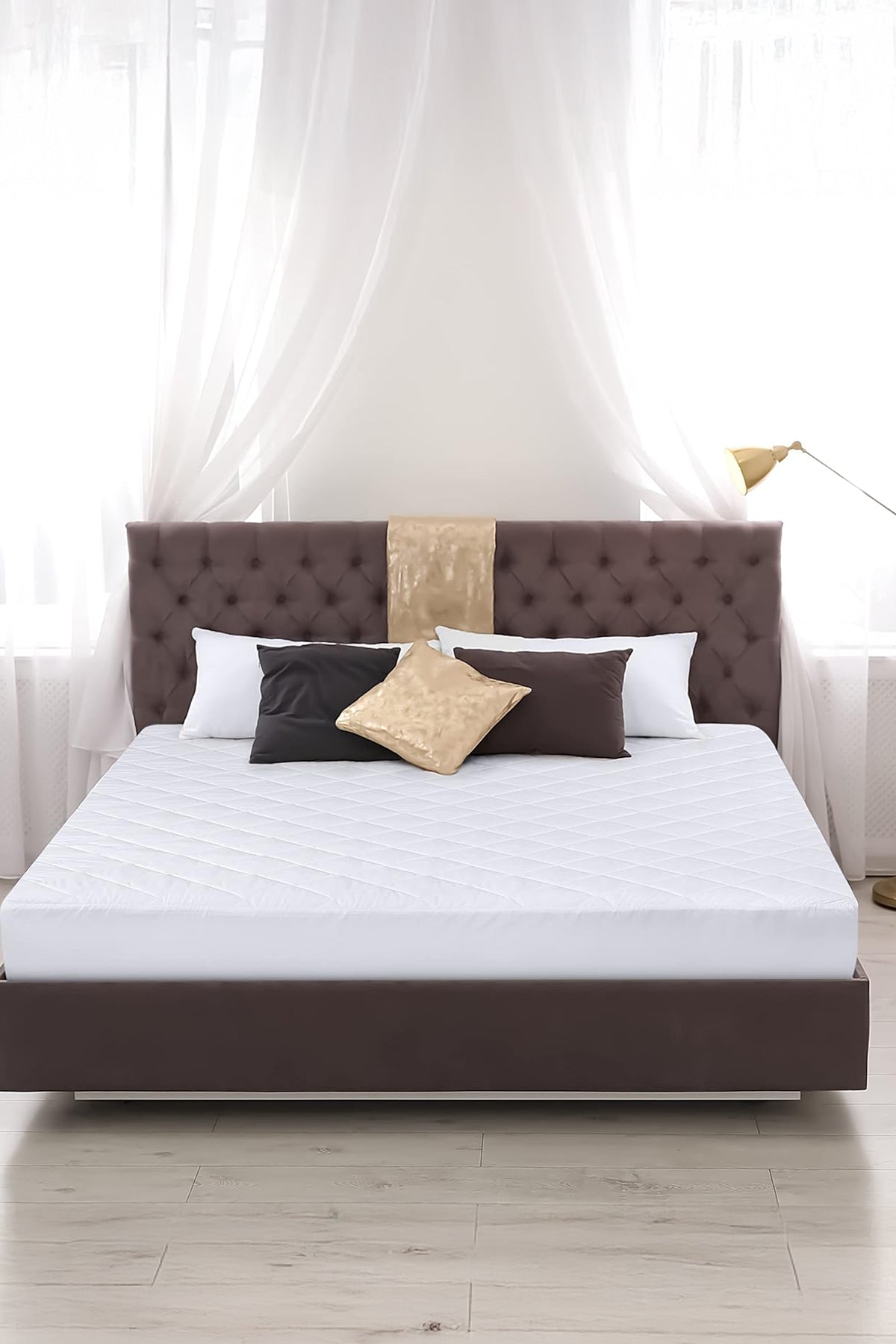 %100 Mikrofiber Kapitone Yatak Koruyucu Alez Full Kenar Çarşaf Fitted Tek, Çift, Battal ve Bebek Ebatlar